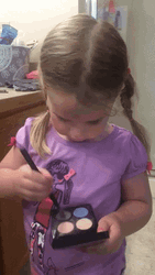 Eye Makeup Cute Toddler GIF