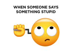 Eye Roll Emoji Reaction To Stupid