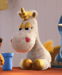 Eye Roll Unicorn GIF