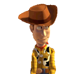 Eye Roll Woody Sticker GIF