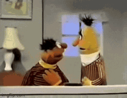 Eye To Eye Bert And Ernie Faint GIF