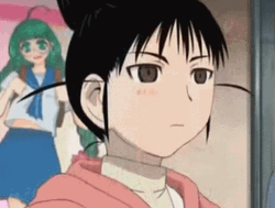 Eye Twitching Ogiue Genshiken GIF