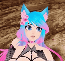 Eye Twitching Silvervale GIF