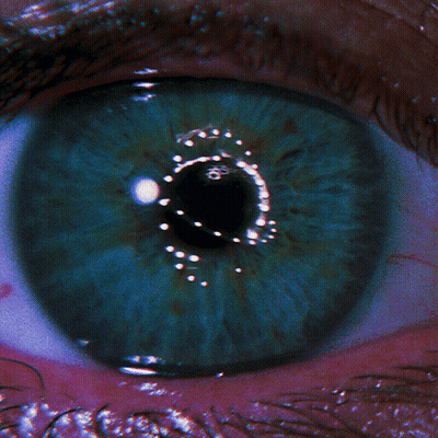 Eye With Letter H Reflection GIF