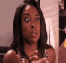 Eyeball Almost Coming Out Of A Girl GIF