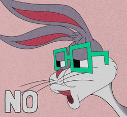 Eyeglasses Bugs Bunny No  GIF
