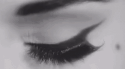 Eyelashes Black And White  GIF