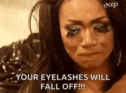 Eyelashes Will Fall Off Crying GIF
