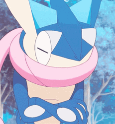 Eyes Closed Greninja GIF