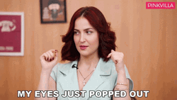 Eyes Popping Out Pretty Girl GIF
