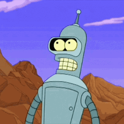 Eyes Popping Out Robot Is Amazed GIF