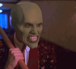 Eyes Popping Out The Mask Playing His Tounge GIF