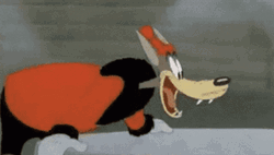 Eyes Popping Out Wolf Surprise To See Sexy Women GIF