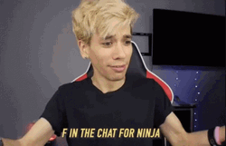 F In Chat For Ninja GIF