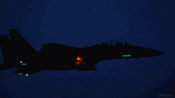 F15 Flight Jet Night Sky GIF