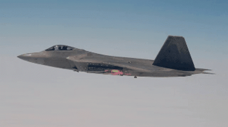 F22 Raptor Combat Bomb Release GIF