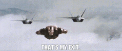F22 Raptor Ironman Thats My Exit GIF