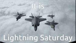 F22 Raptor Lightning Saturday GIF