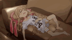 Fabiniku Anime Sleeping On The Sofa GIF