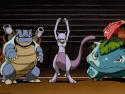 Fabulous Mewtwo Unleashing Power GIF
