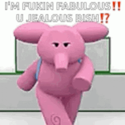 Fabulous Pink Elephant GIF