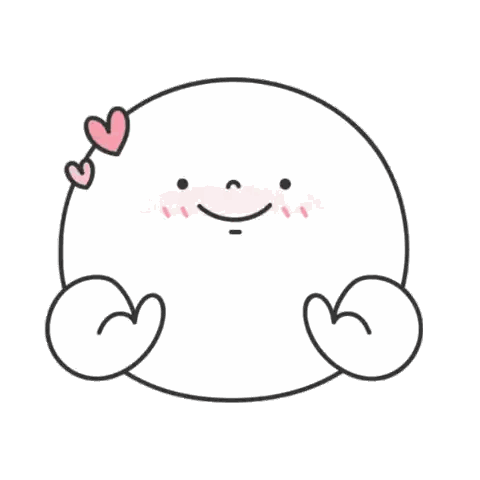 Face Circle With Hearts Sticker