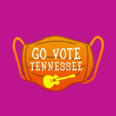 Face Mask Saying Go Vote Tennessee GIF