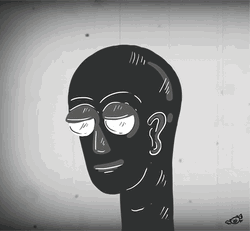 Face Melt Turning Colorful Face GIF