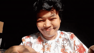 Face With Letter M On Head GIF