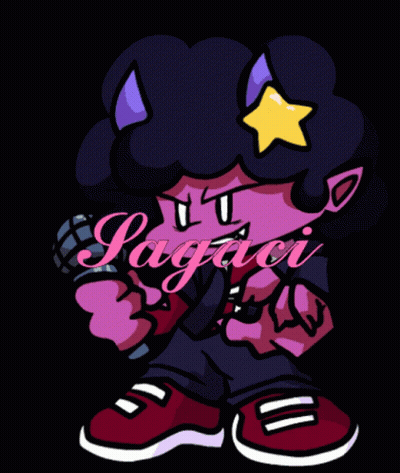 Face With Purple And Yellow Glowing X GIF