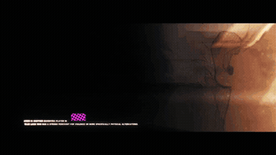 Face With Purple And Yellow Glowing X GIF