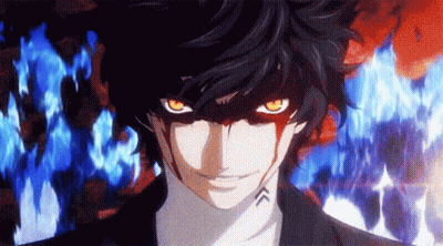 Face With Red Eyes And Blood GIF