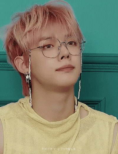 Face With Red Glasses GIF