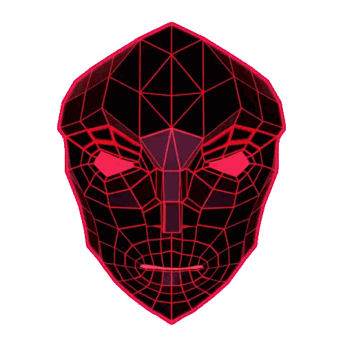 Face With Red Outline Drawing Sticker