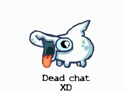 Face With Tongue Out Saying Dead Chat XD GIF