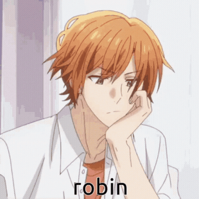 Face With Word Robin GIF