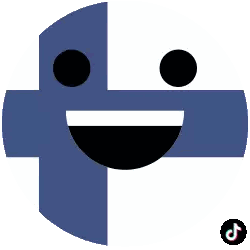 Facebook Logo With Smiley Face Sticker