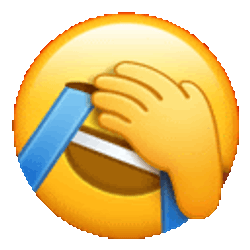 Facepalm Icant Sticker GIF