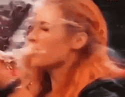 Facial Becky Lynch Beer Foam We Wrestling GIF