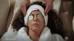 Facial Massage Griselda  Spa Day Towels Cucumber Relax GIF