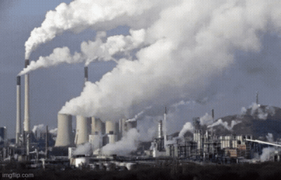 Factory Chimneys Smoking