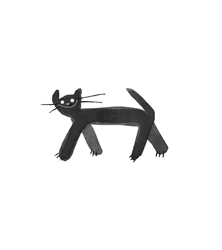 Fail Black Cat Drawing GIF