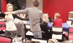 Fail Romance Dance Girl Got Undressed GIF