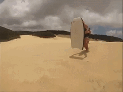 Fail Sandboarding Girl
