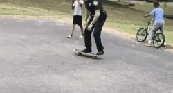 Fail Skateboard Trick Cop