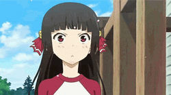 Fainted Maon Sakurada Blushing Anime GIF