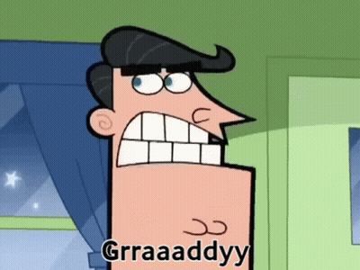 Fairly Odd Parents Character Making Funny Face Saying Grraaddyy GIF
