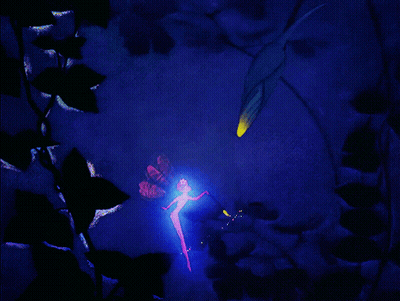 Fairy And Yellow Flower GIF