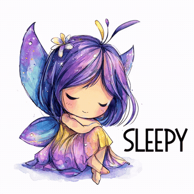 Fairy Saying Sleepy GIF
