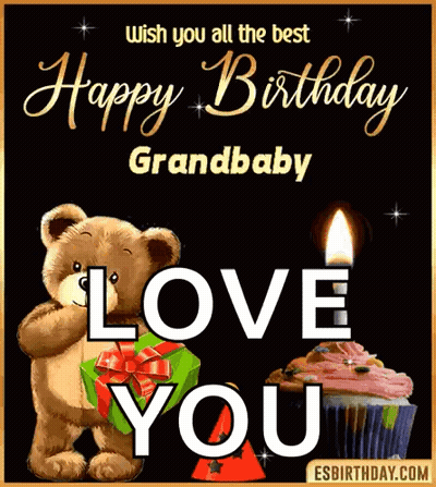 Fairy Sitting On Cake With Candle Says I Love You Babygirl GIF